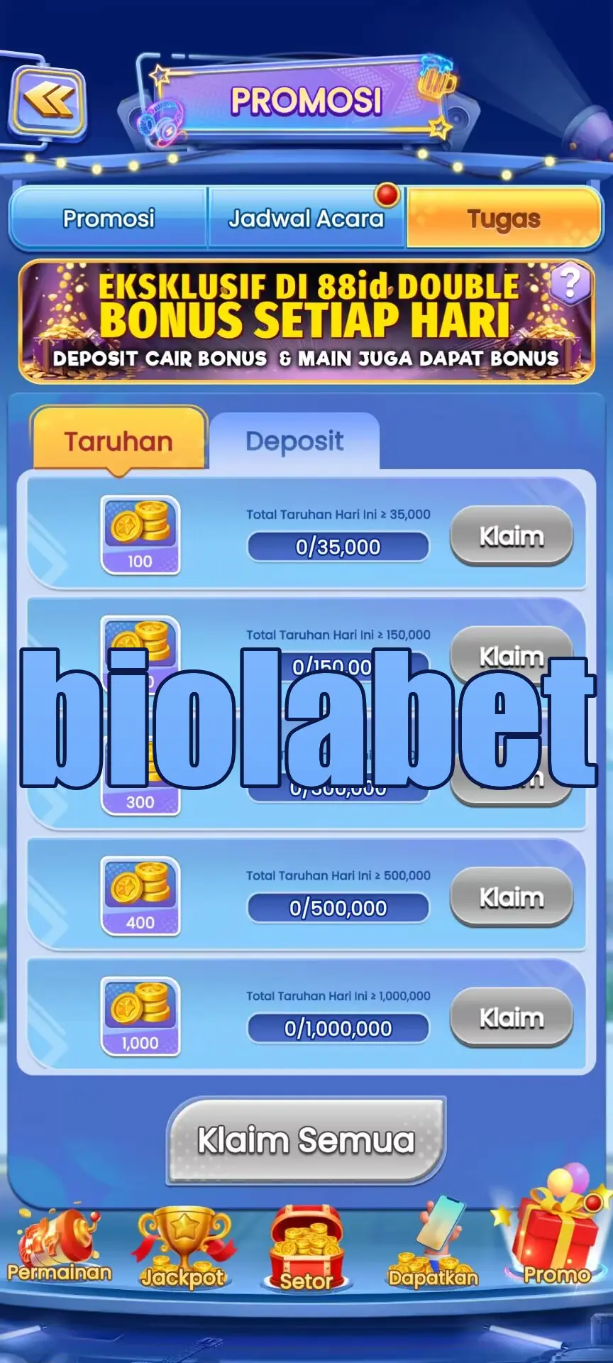 biolabet Tangkapan Layar Resmi APK
